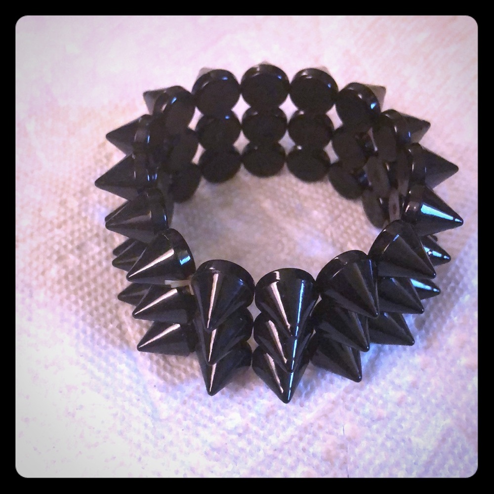 Black spike bracelet
